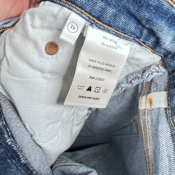Grlfrnd The Cassidy Mid Rise Straight Jeans 26 - Picture 7 of 7